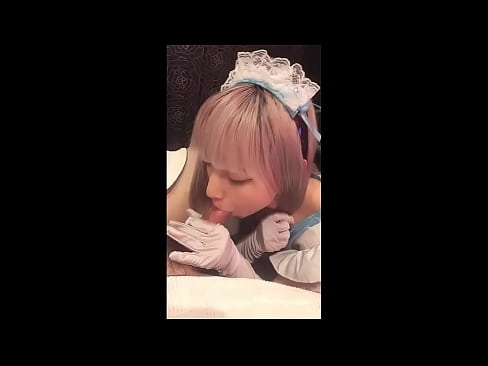 ❤️ Japāņu elks [mayuka], franču kalpones tērps, 1. daļa, minets un džerkstēšana ar losjonu Kaltais sekss pie mums ❌❤